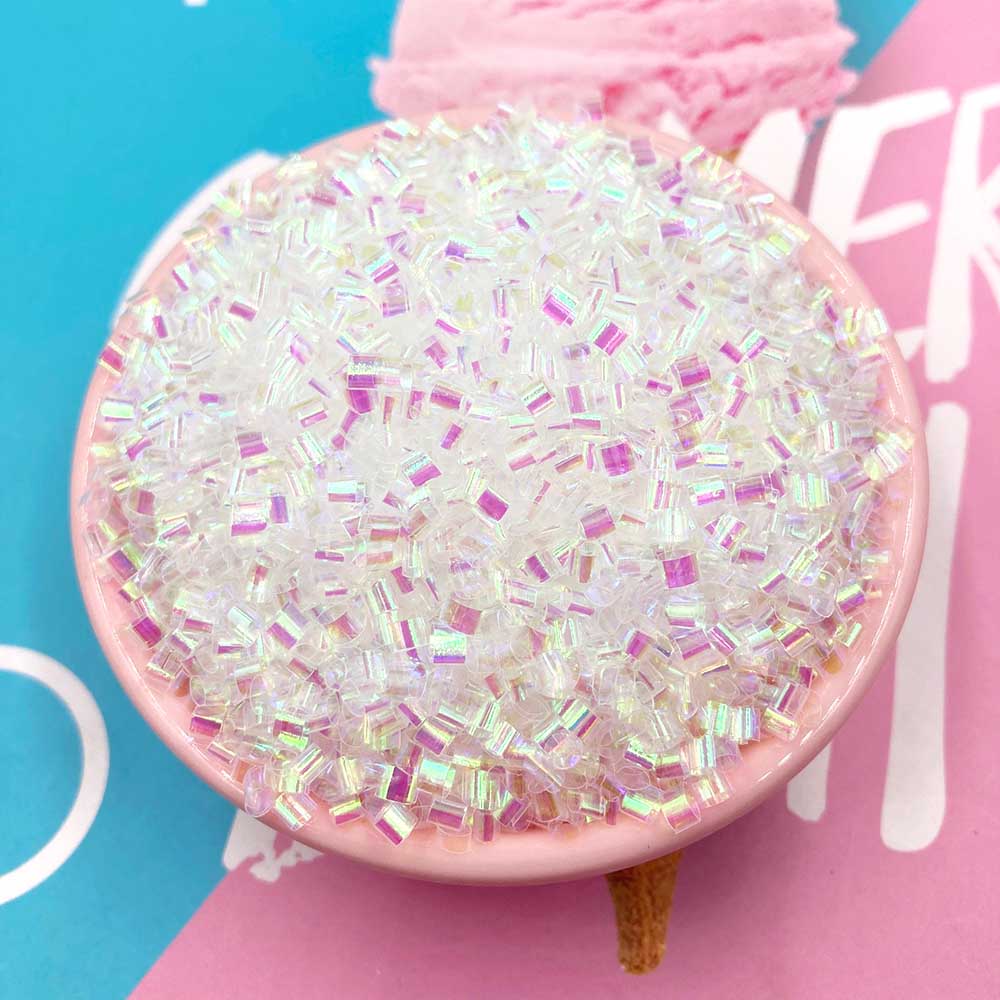 10G Kleurrijke Mini Zachte Buis Kralen Levert Diy Sprinkles Voor Slime Vullen 3Cm Spacer Kralen Voor Sieraden Maken accessoires