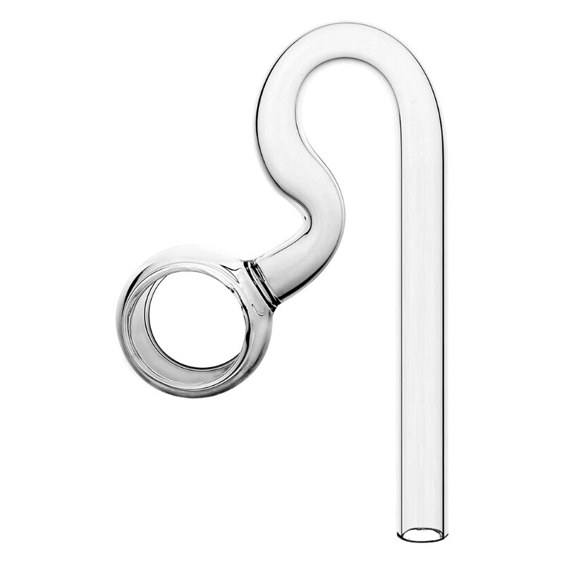 Tubería de lirio de vidrio transparente, entrada y giro, Compatible con eheim-tetra y otros filtros, fácil de instalar