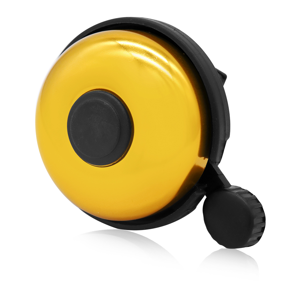 Timbre de plástico para bicicleta de montaña y carretera, alarma de seguridad para manillar, accesorios para bicicleta: Yellow