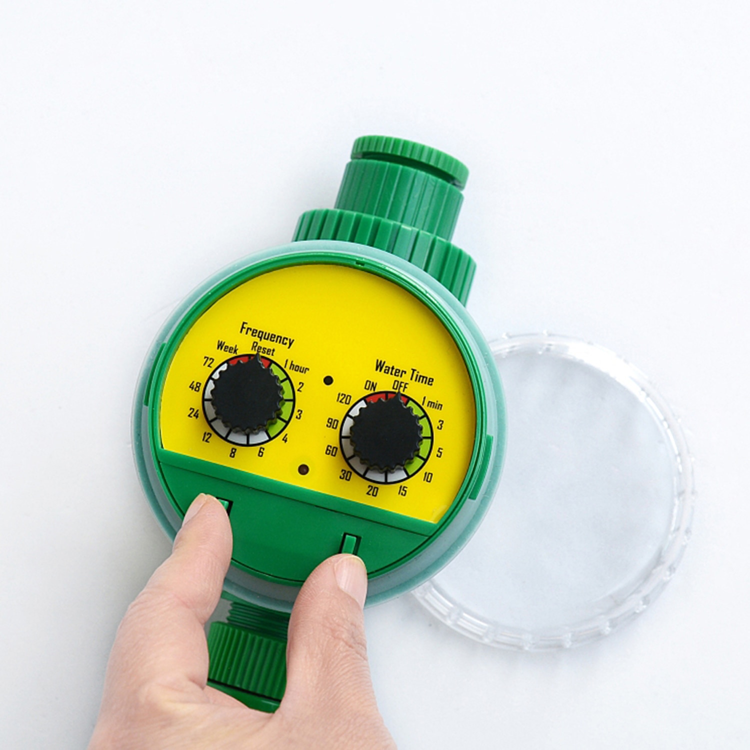 Controlador de temporizador de agua de riego, temporizador de riego automático programable electrónico de jardín, grifo de agua a prueba de agua, temporizador de manguera