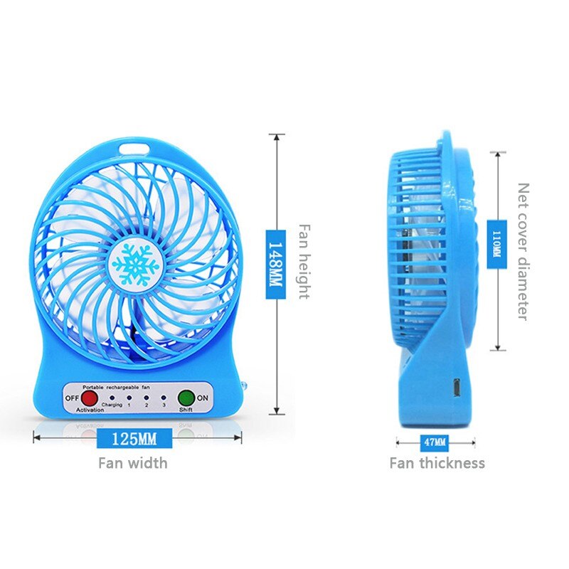 Draagbare Mini Fans Usb Opladen Kleine Ventilator Student Outdoor Zomer Luchtkoeler Mini Draagbare Handheld Opladen Kleine Ventilator