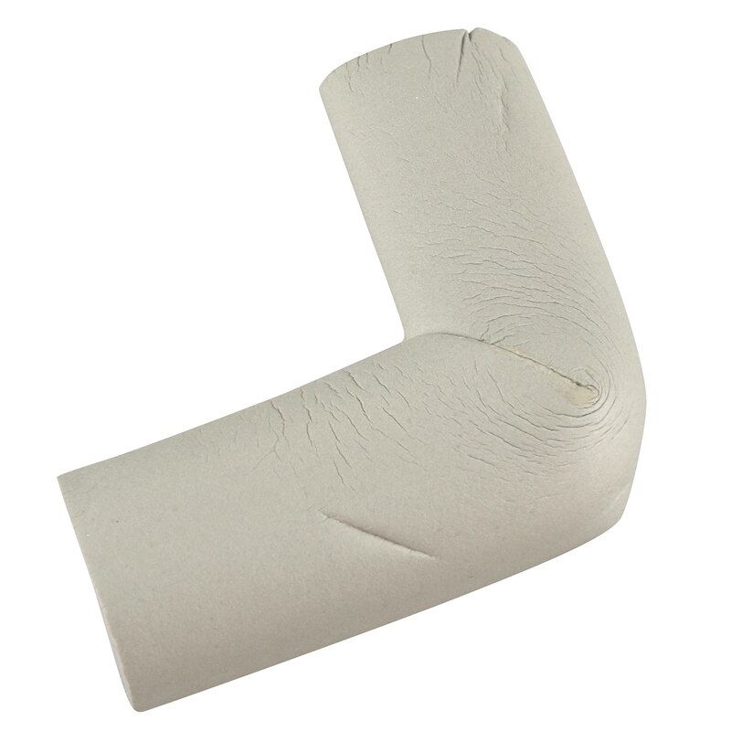 4Pcs Desk Table Edge Cover Guard Corner Protector Cushion Gray with Childproof Edge Corner Guard Cushion 2M (White)