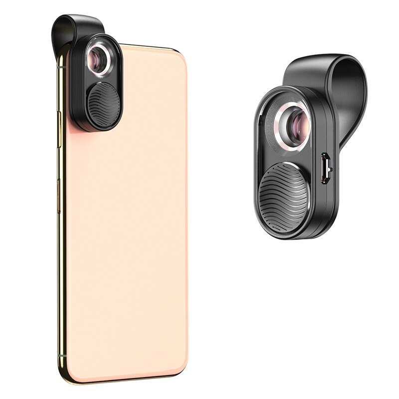 Apexel 100X Macro lentille de téléphone lentille oeil de poisson Led lumière Microscope lentilles de poche pour iPhone X Xs Max Samsung tous les smartphones