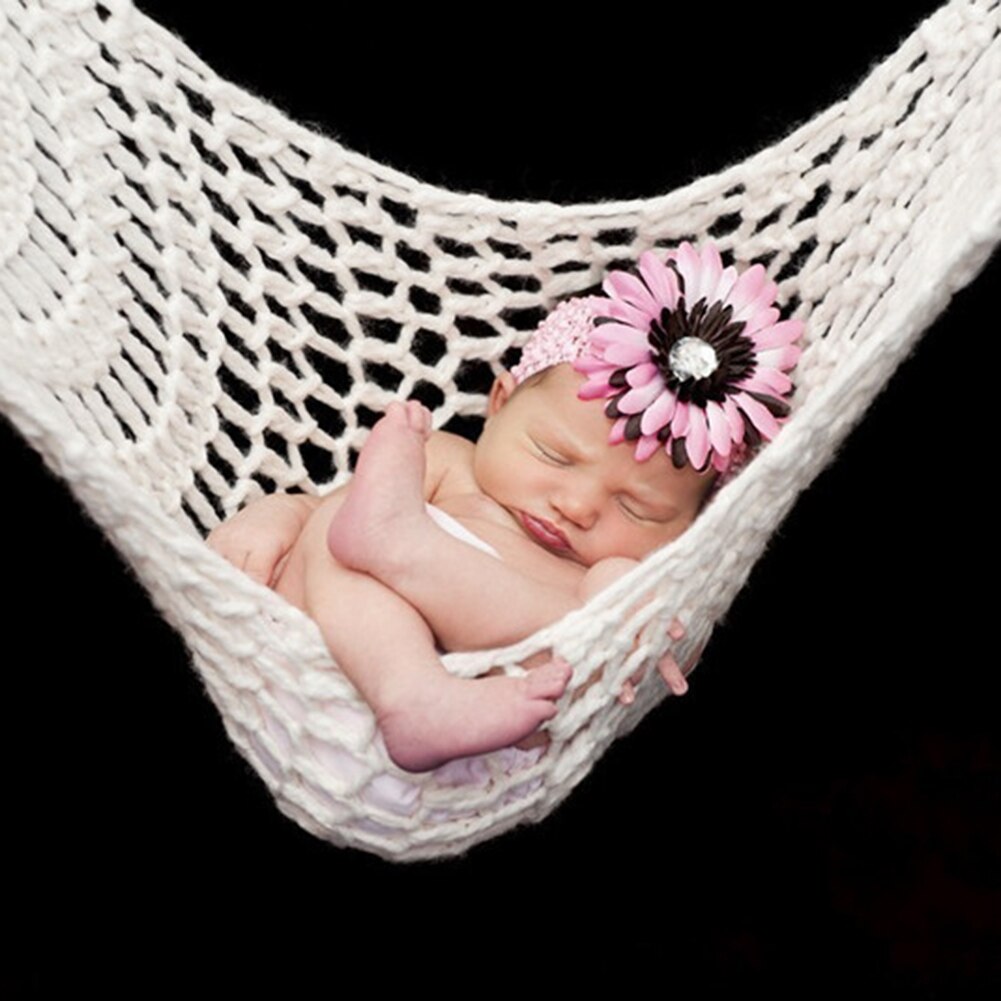 160cm Einfarbig Neugeborenen Baby Hängematte Häkeln betroffen Hängematte Hängen Kokons Bett Fotografie Foto Requisiten Zubehör