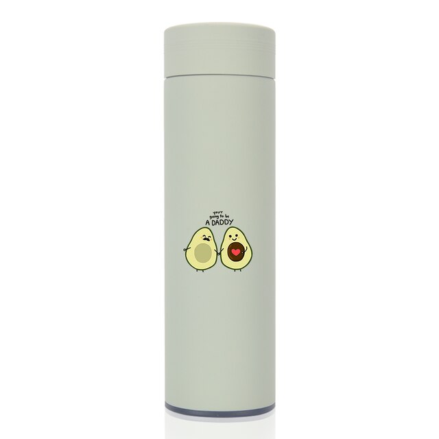 450 ml Karikatur Avocado Thermos Wasser Flasche Klassische Edelstahl Becher thermo Tee Tasse Bunte Cafe Tassen Tee Glaskolben: BAUV4501205776