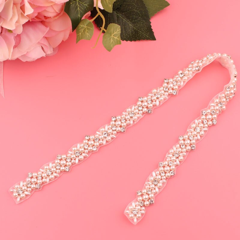 Trouwjurk Riemen Dames Riemen Dubbelzijdig Linten Bruidsjurk Riemen Bruiloft Riemen: silver