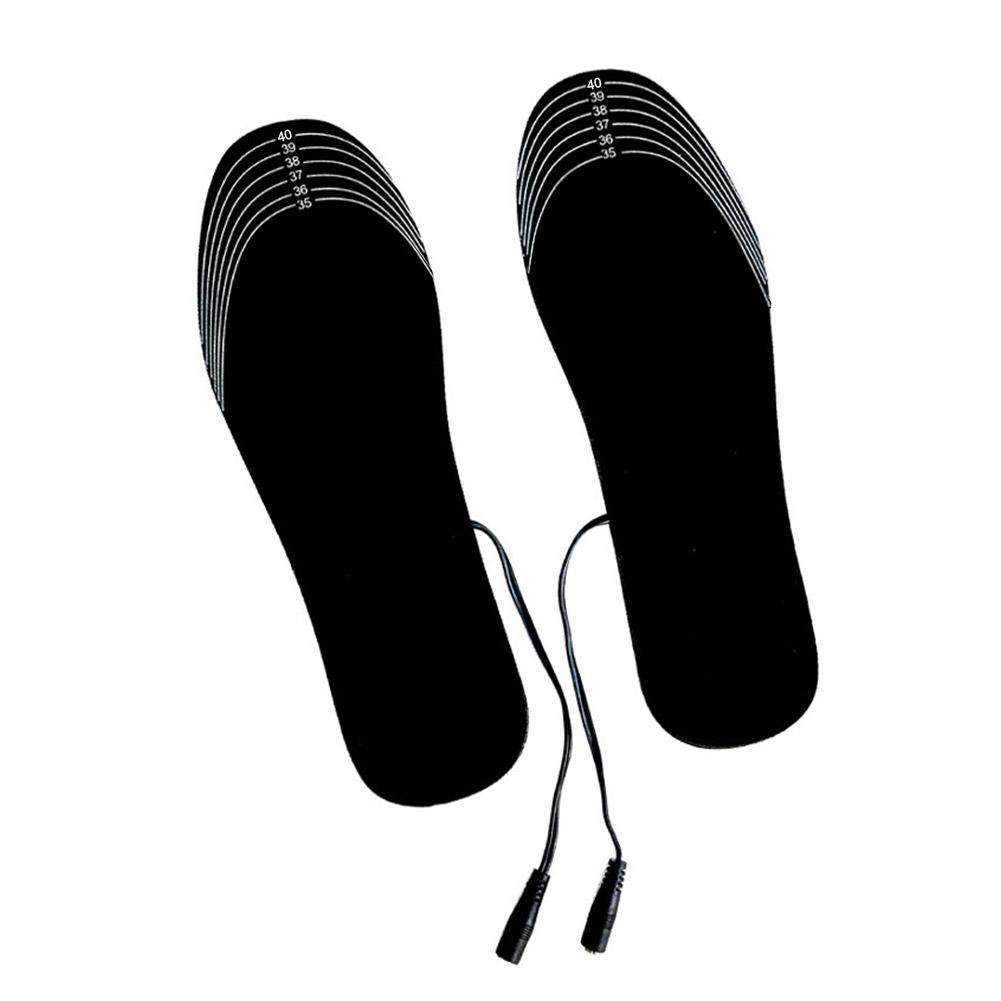 USB Heated Shoe Insoles Feet Warm Sock Pad Mat Electrically Heating Insoles Washable Warm Thermal Insoles Unisex Size 35-45: Size 35 to 40