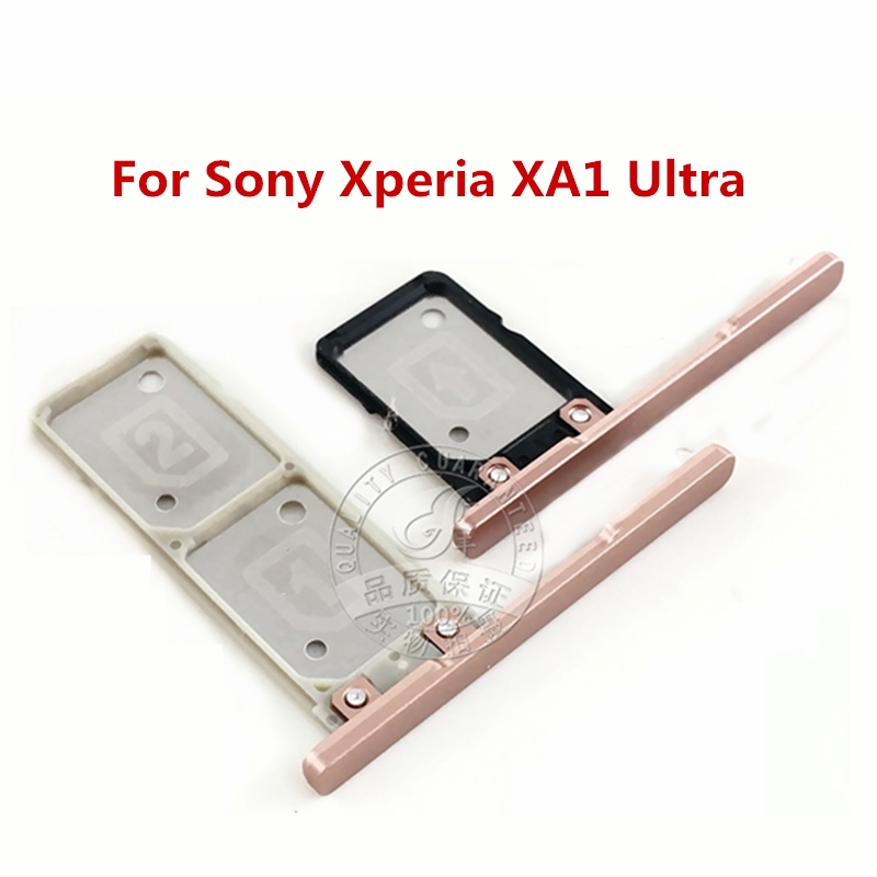 Voor Sony Xperia XA1 Ultra Sim Card Slot Lade Houder Voor Xperia XA1Ultra Single / Dual Sim-kaart Houder Vervanging onderdelen