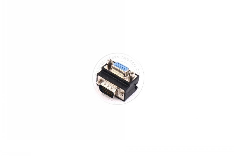 90 Degree VGA SVGA Male to VGA 15Pin Female Monitor Adapter