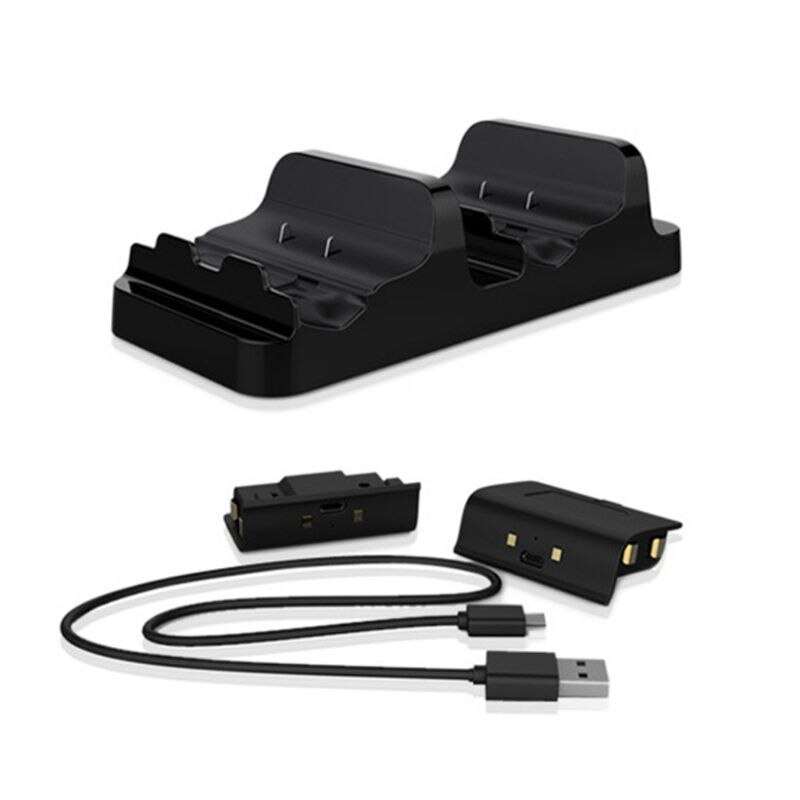 Dual Charging Dock Station for XBOX Game Controller + 2xRechargeable Batteries XXUC