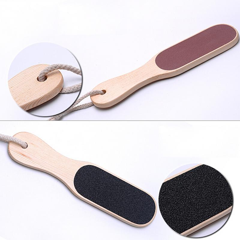 Hand Foot File Exfoliating Wooden Scrub Rub Board Dead Skin Removal Calluses Remover Feet Files Pedicure Care Tools 1pc