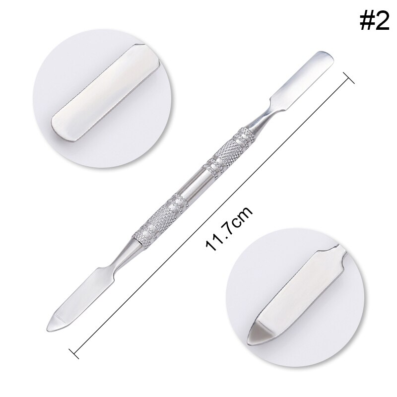 1 pc dobbelt-endede kvarts scrubs negle neglebånd pusher sten pen gryn død hud remover trimmer negle kunst plejeværktøj: 20