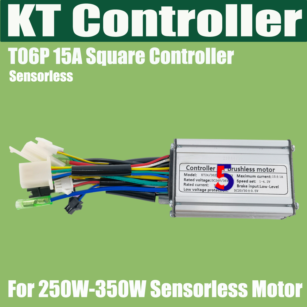 K elcykel kt-kontroller akm-motor bafang-motor kraftfull kontroller 250w 350w 500w 1000 w 24v 36v 48v 15a 22a 30a 40a för kt-display: Vit