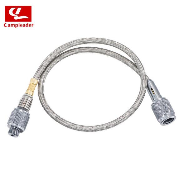 Tubería de extensión roscada de alta presión de gas de acero inoxidable para exteriores, cable de extensión para tanque de gas, línea de conexión 50