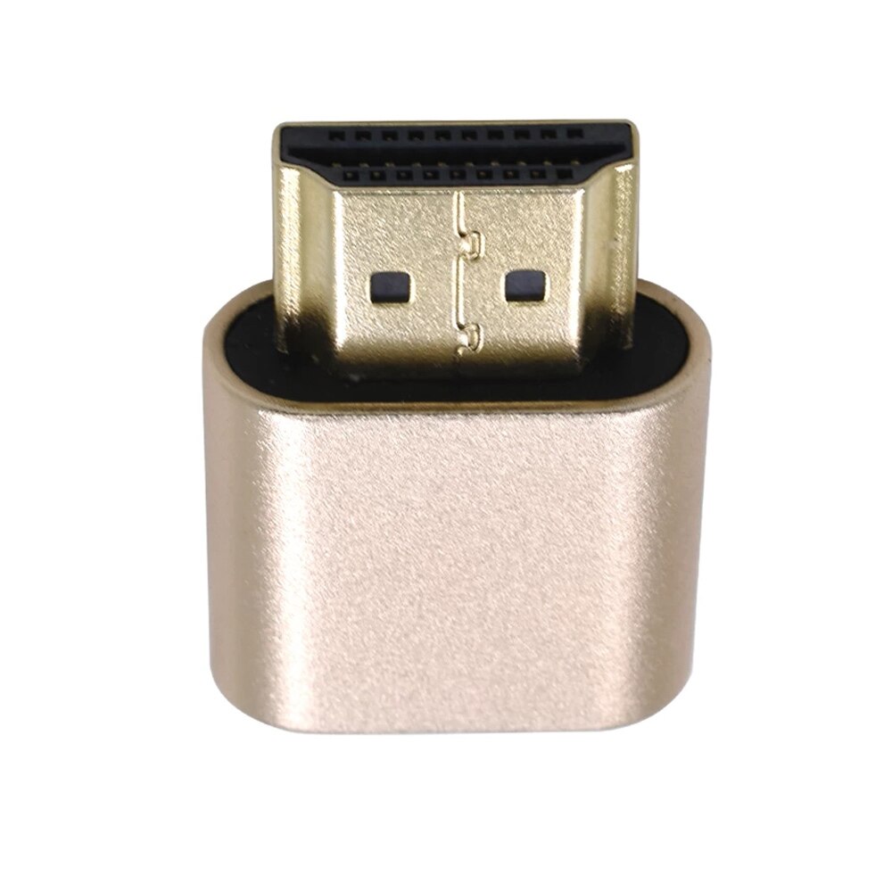 Puerto de pantalla de carga Virtual HDMI Adaptador de pantalla Virtual, conector emulador fantasma sin cabezal 4K
