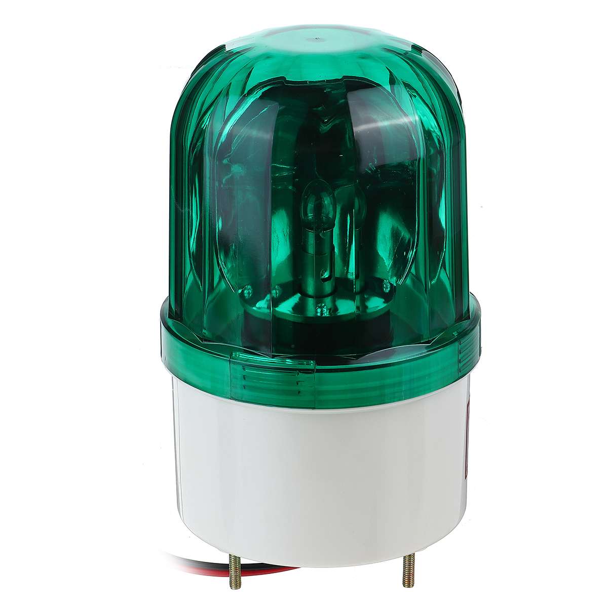 24V LTE-1101 LED Car Rotating Strobe Warning Light LED Flashing Beacon Emergency Light Waterproof Indicator Lamp with Screw Kit: Green