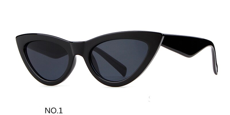 Sorvino Retro Rode Cat Eye Zonnebril Vrouwen 90 S Festival Platte Top Spiegel Cateye Zonnebril Fahion Lady shades N256: C1