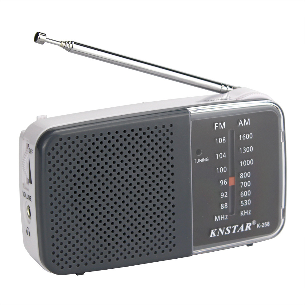 AM FM Radio Receiver Built-in Loud Speaker Portable Battery Radio AA Battery Operated Mini Mono Radios With Antenna For Elderly: green