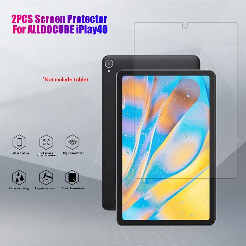 2 stück displayschutzfolie für alldosquare iplay 40 10.4- zoll-tablet, gehärtete schutzfolie