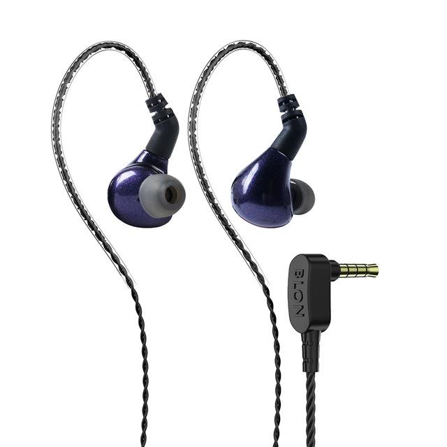 BLON-auriculares BL-03 BL03 con diafragma dinámico de carbono, dispositivo de audio de 10mm, para DJ, correr, con Cable de 2 pines, BL-05, ZSN PRO: Purple no mic