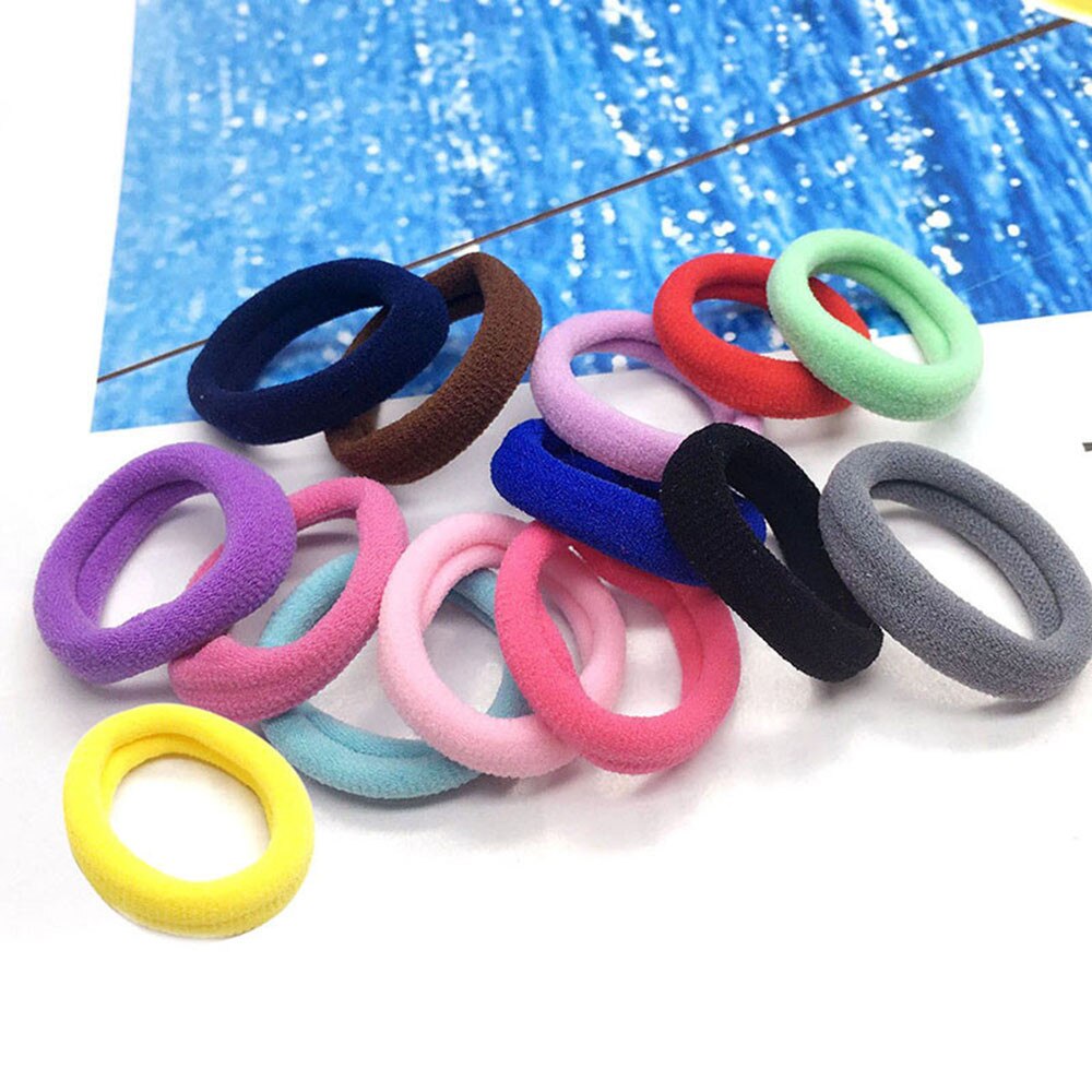 20Pcs Alle Meisjes Rubber Band Kinderen Snoep Kleur Elastische Haarband Kinderen Haaraccessoires Paardenstaart Houder Kinderen Haar