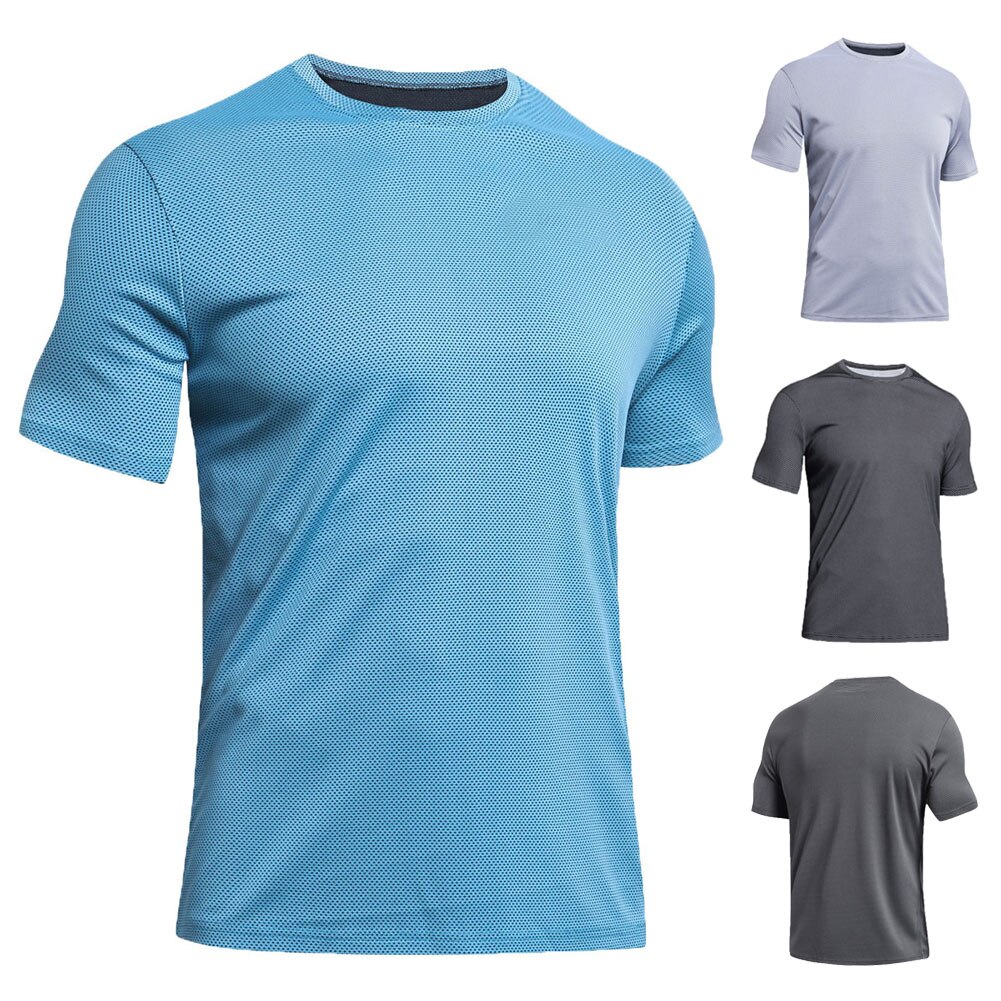 Camisetas deportivas de malla delgada transpirables de secado rápido para hombre para verano al aire libre DOG88