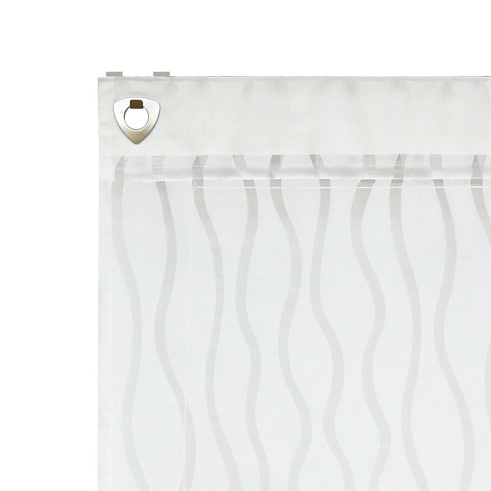 Cortinas romanas, ondas, cortinas estampadas de tul para la cocina, sala de estar, ventana transparente, cortina de Panel de cribado de gasa, 1 unids/lote