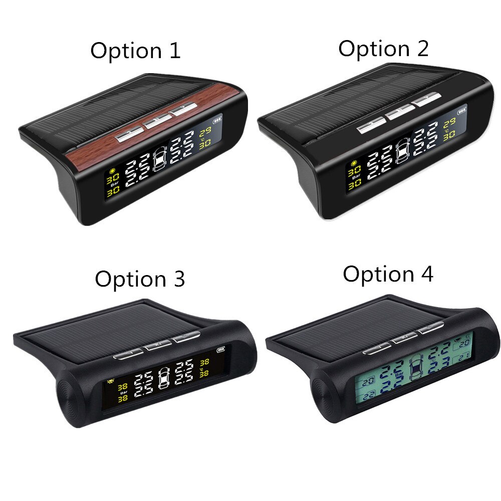 Universel 4 pneus voiture pneus systèmes de surveillance de la pression capteurs externes auto roue manomètre testeur sécurité alarme bar psi