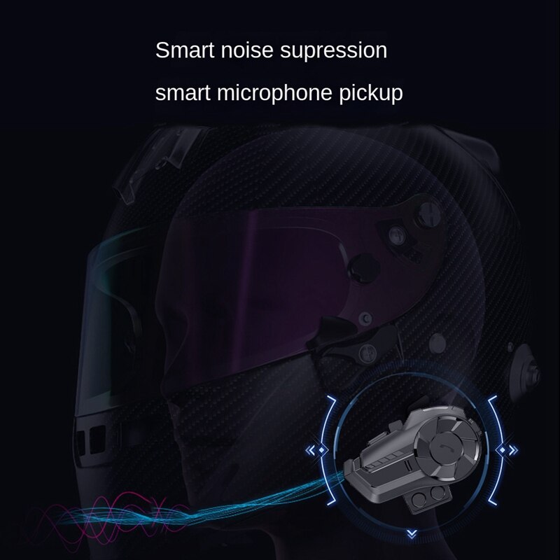 Motorfiets Bluetooth Headset Intercom Interconnectie Outdoor Riding Headset Communicatie Met Ruisonderdrukking 800M