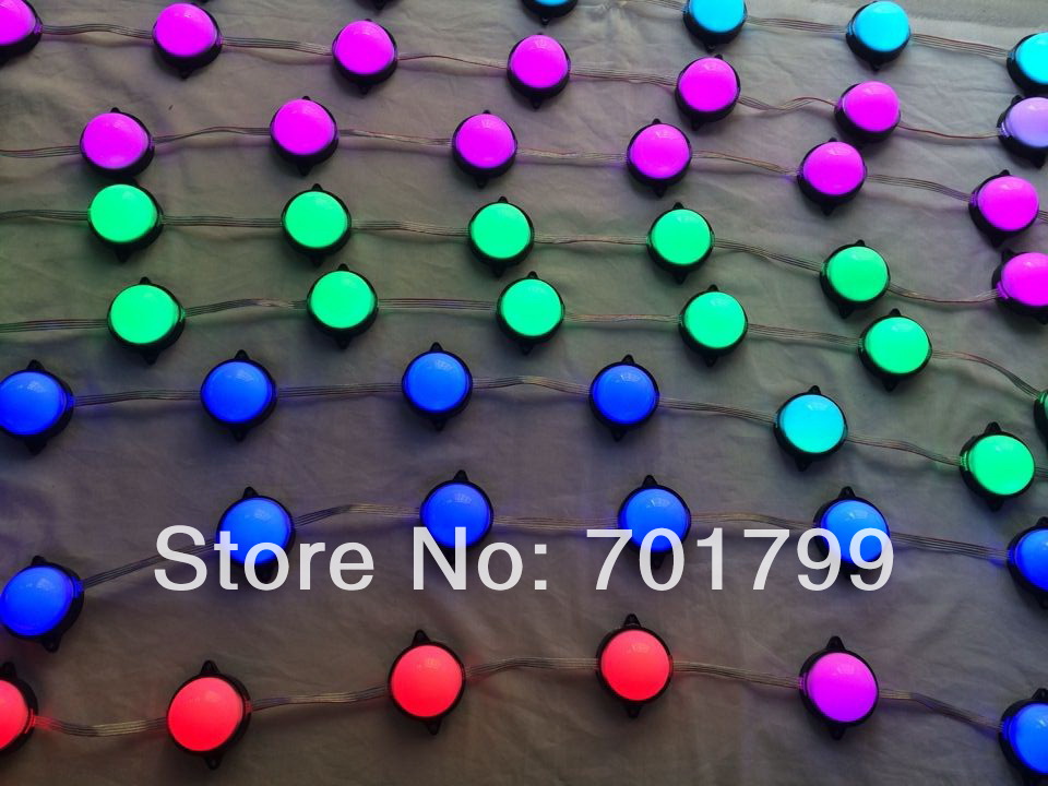 56mm diameter UCS1903 led pixel module,injection type,1.44W,6pcs leds inside,DC24V input;IP68;milky cover