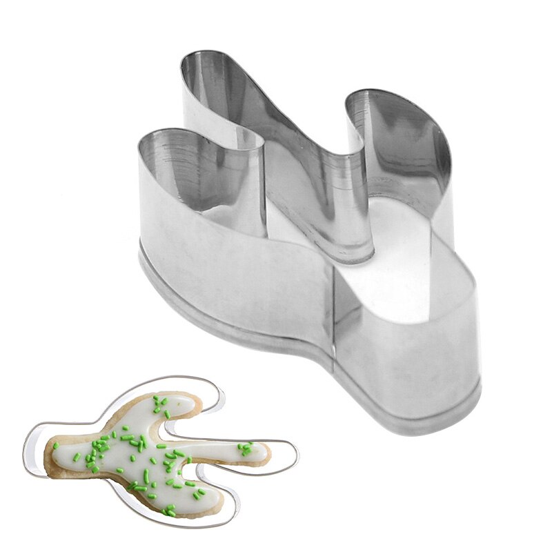 Coupe-biscuits de noël en acier inoxydable | Outil de cuisson pour gâteaux et biscuits, outils de cuisine, moules de décoration pour gâteaux: cactus