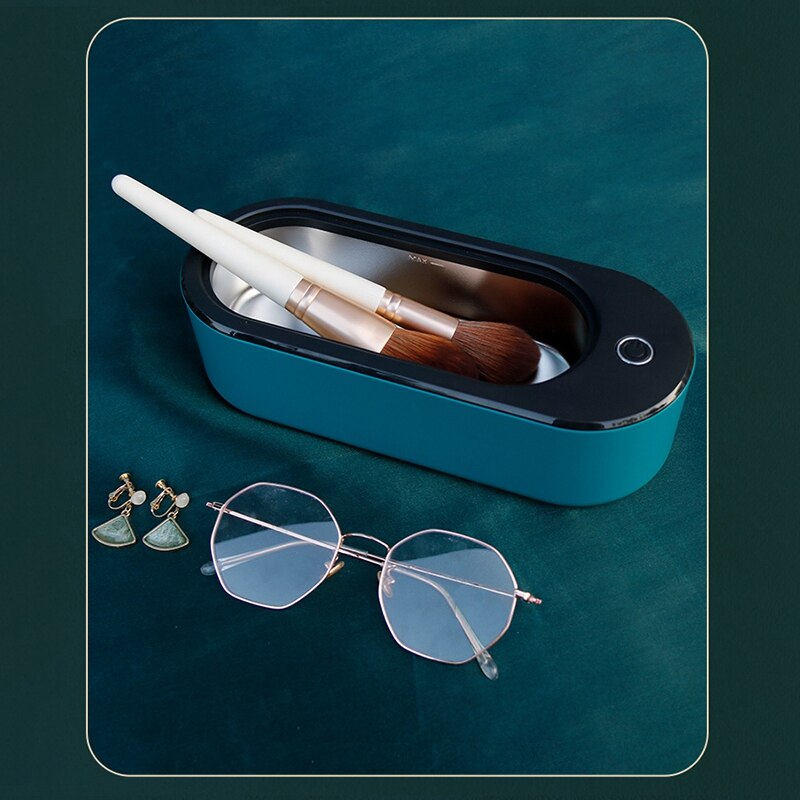 Máquina de limpieza por ultrasonidos, limpiador de alta frecuencia con vibración, joyería, gafas, reloj, enchufe europeo