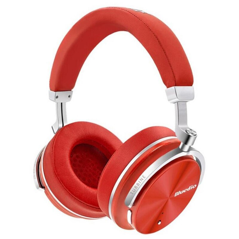 T4S Wireless Headset ANC Active Noise Cancelling Bluetooth Headphones Bass Stereo Music koptelefoon mic Phone Call auriculares: red
