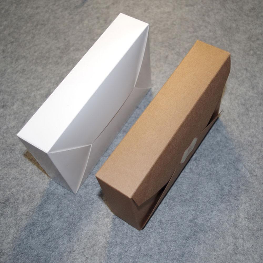 10PC 19.5*12.5*4cm Kraft Paper/White Boxes Envelope Box Presentation Styled For Wedding Invitation Cards T6K9