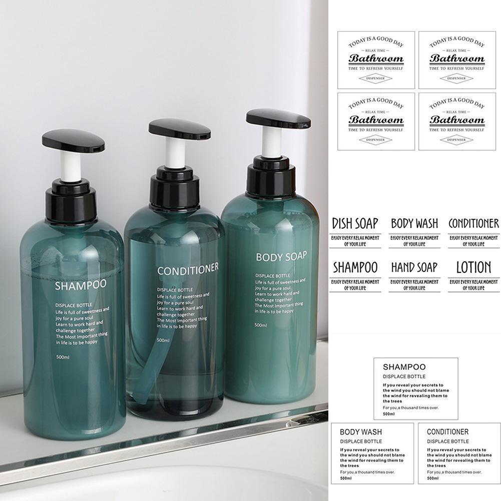 Shampoo Bottle Label Sticker Lotion Shower Gel Bottle Label Sticker Press Lotion Bottle Plastic Bottle Label Sticker