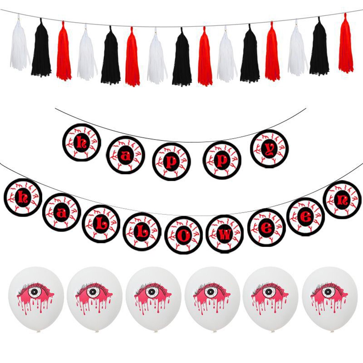 Halloween Ballon Set Banner Horror Eye Party Ballon Props Halloween Decoratie Benodigdheden Partij Decoraties