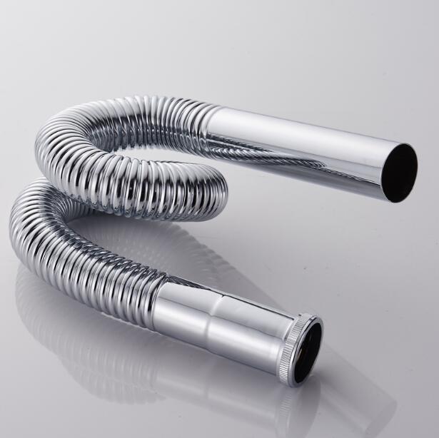 Durcheinander Zugang-Rohr Ablauf Sanitär Plomberie flexibel Ablauf Schlauch Küche Waschbecken Schlauch Rohr Abtropffläche Sanitär Schlauch Rohr Becken waschbecken: Chrom