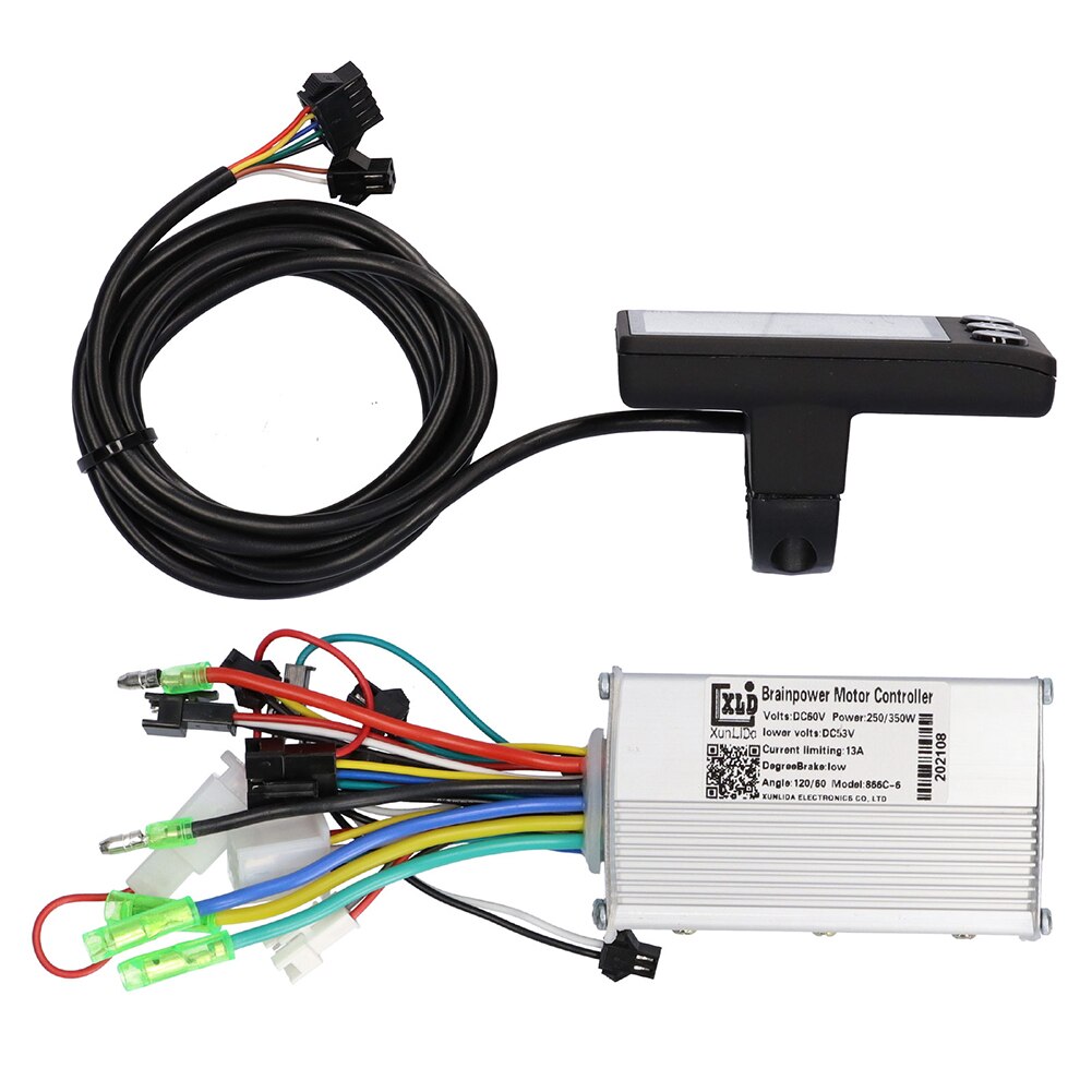 60V 250/350W Electric Bicycle Brushless Controller Kit with LCD Meter E-Bike Electric Scooter Accessories