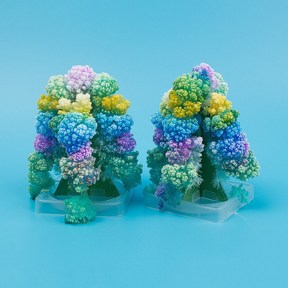 Décor de Table, jouet pour enfants, arbre de noël en papier, expérience de croissance magique, bricolage