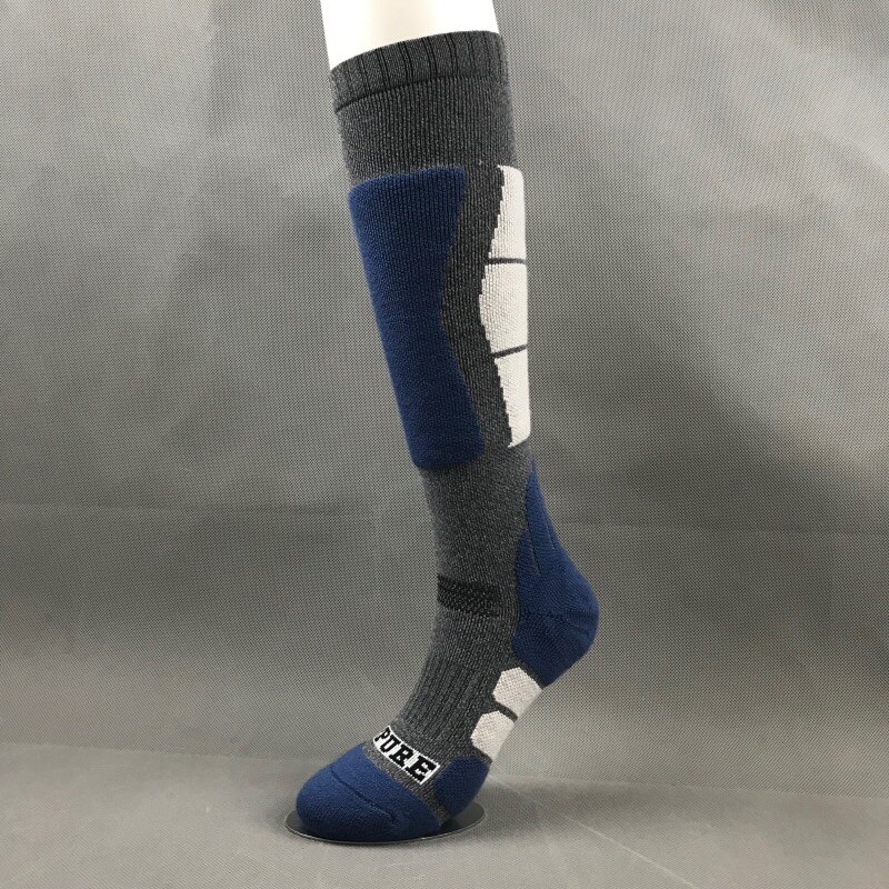 Chaussettes thermiques longues en laine mérinos pour homme et femme, idéales pour les Sports d'hiver, la marche et la randonnée