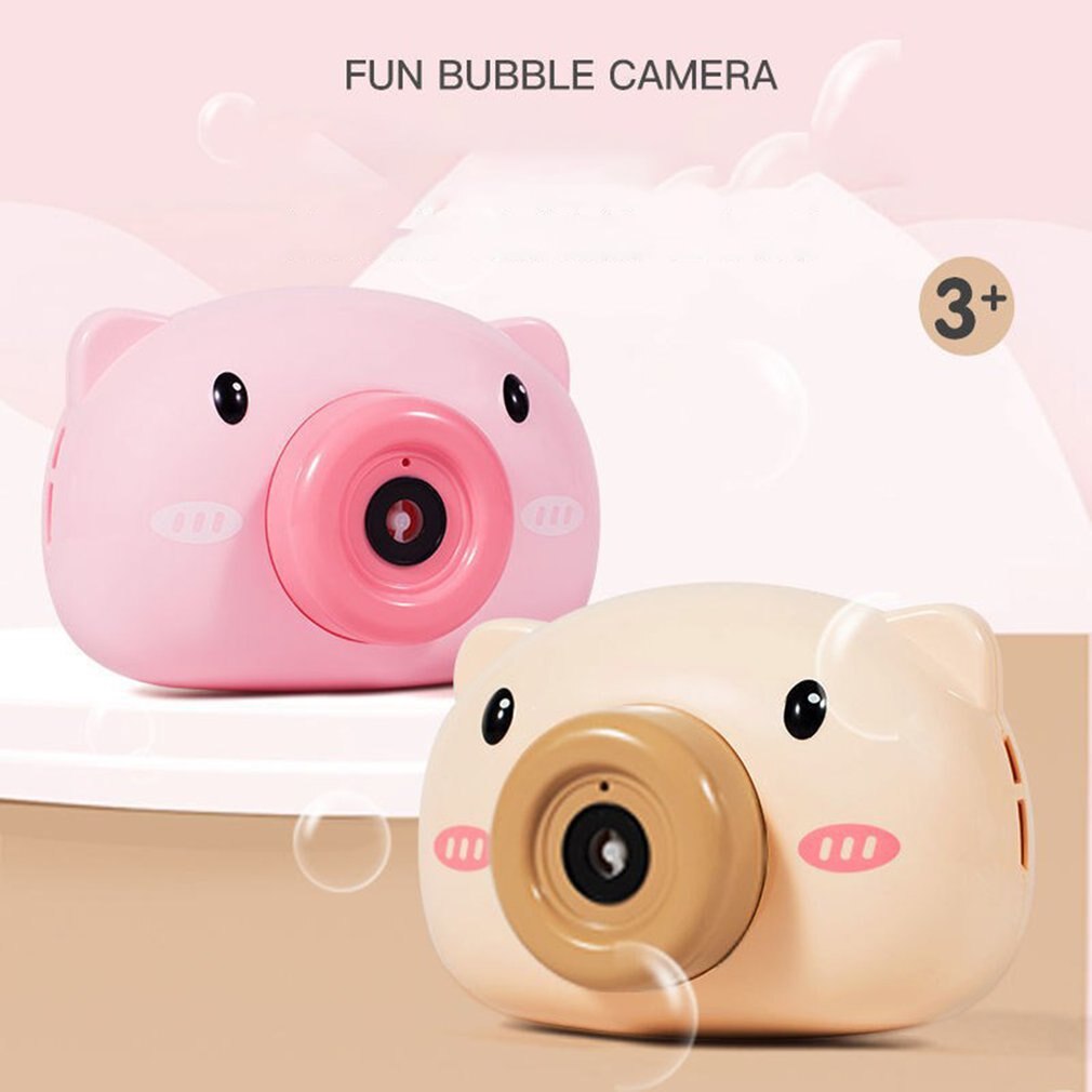 Cartoon Piggy Vorm Bubble Camera Automatische Bubble Blazen Speelgoed Kinderen Prachtige Bubble Blazen Machine