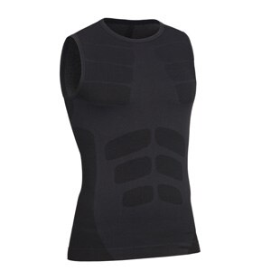 Men Boy Body Compression Base Layer Sleeveless Summer Vest Thermal Under Top Tees Tank Tops Fitness Tights High Flexibility: Black / L