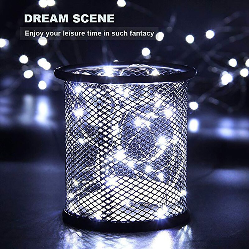 Warm White Led Fairy Lights Copper Wire Led String Lights Battery Powered Fairy Lights Year Christmas Garland Decorations