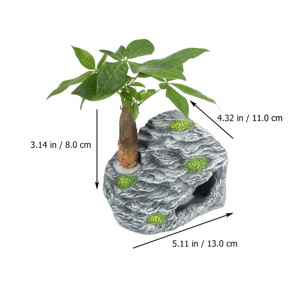 1Set Aquarium Fish Tank Decor Tortoise Climbing Tortoise Terrace Ornament