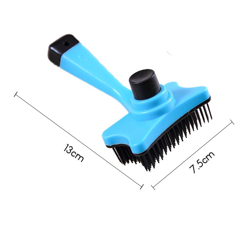 Kat Hond Zelfreinigende Borstel, Hond Haar Kam, Huisdier Removal Tools, Kat Pet Grooming Borstel, rustgevende Massage Borstels, Pet Suppies: Blue Brush