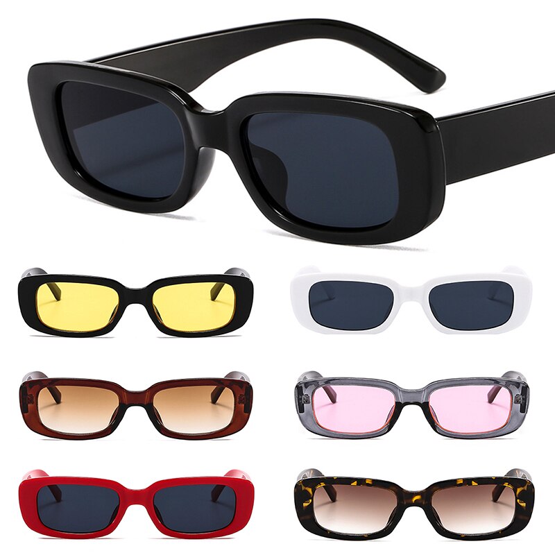 Vintage Zonnebril Vrouwen Retro Zonnebril Rechthoek Brillen Vrouwelijke Eyewears