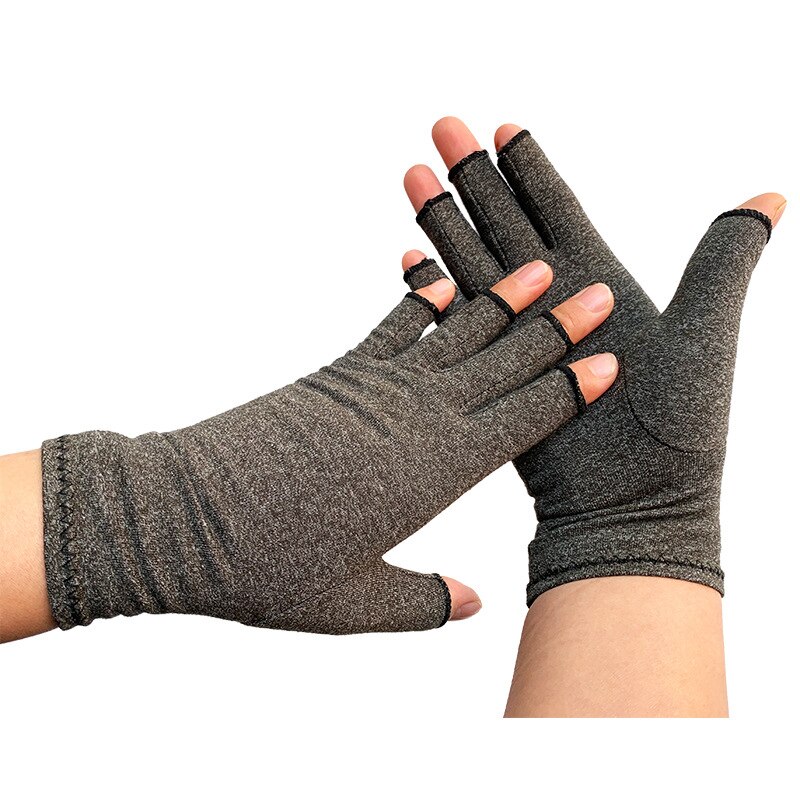 1 Pair Compression Arthritis Gloves Premium Arthritic Joint Pain Relief Hand Gloves Therapy Open Fingers Compression Gloves