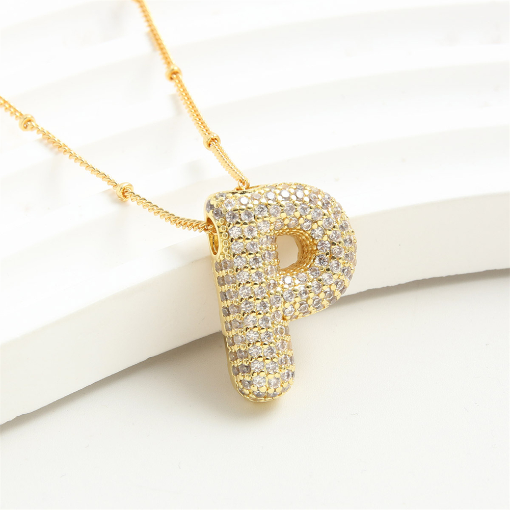 Colgante Vintage de acero inoxidable con letra dorada, Collar con inicial del alfabeto de A-Z para mujer, Collar de cadena, de joyería: Pistola negra plateada