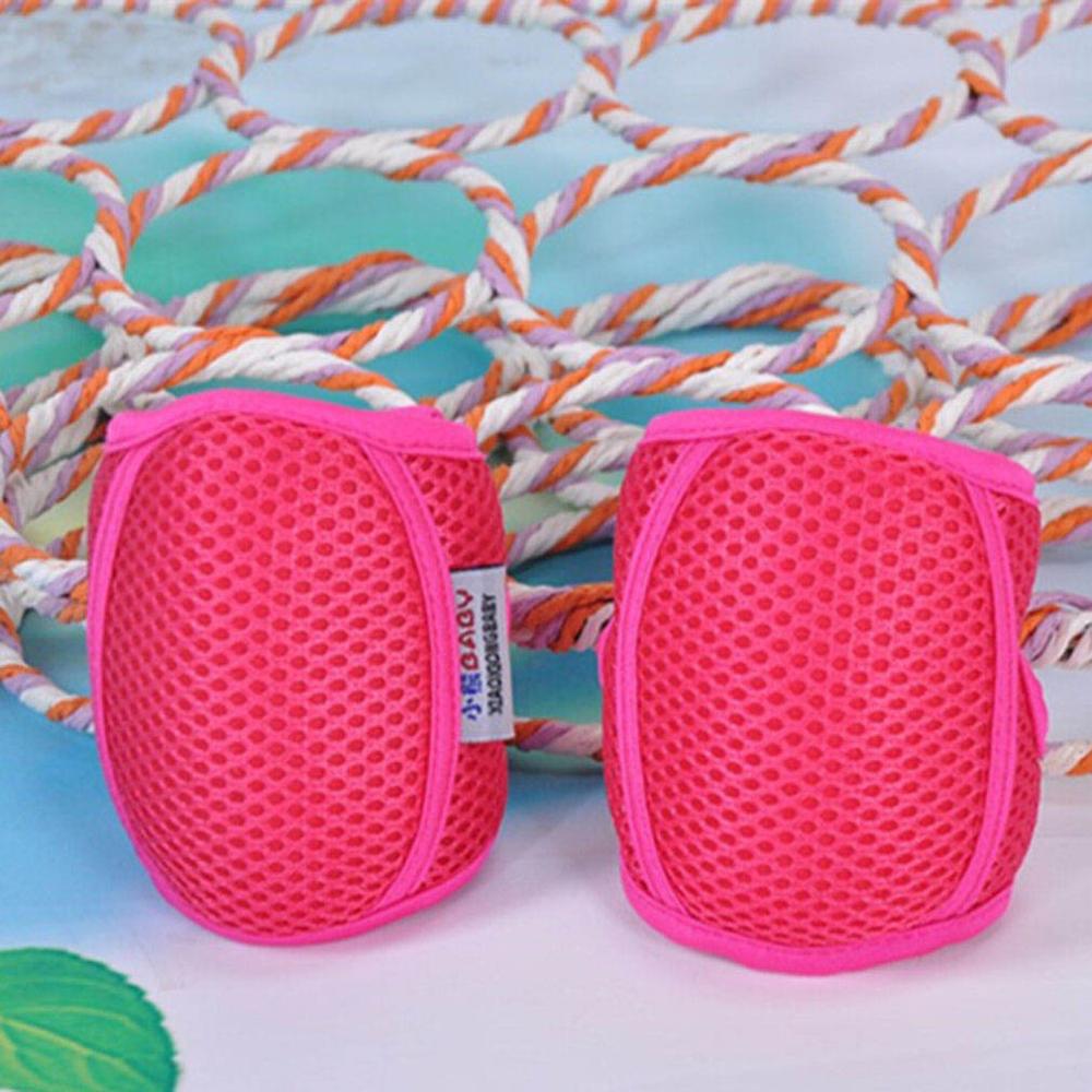 Baby Jongens Ademend Zuigelingen Spons Knee Pads Protector Kinderen Beenwarmers Kids Leren Lopen Infant Knee Protector: pink L