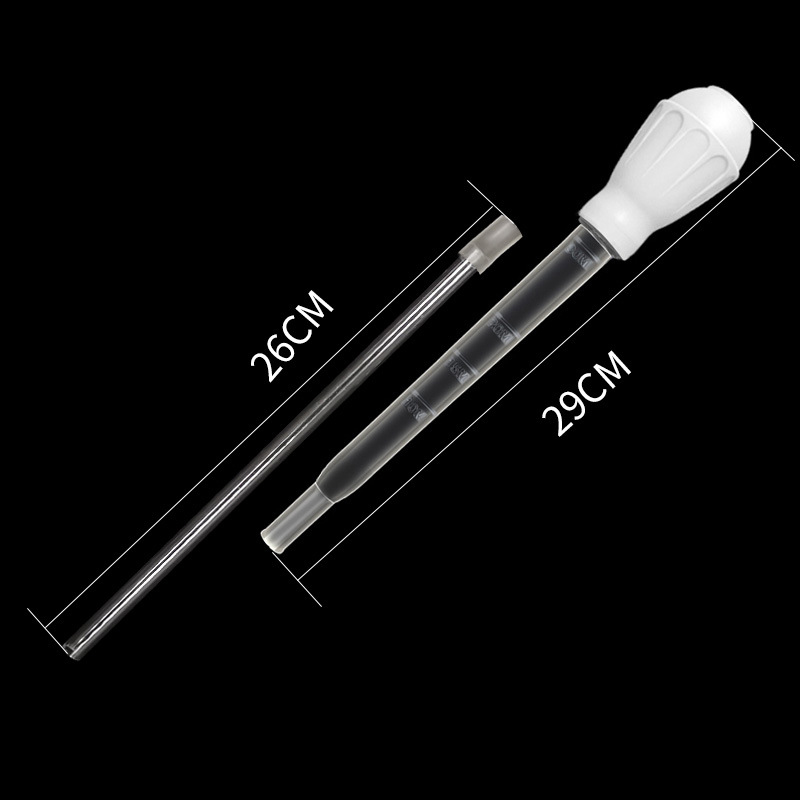 Sifón para acuario, pipetas alargadas, aspiradora para pecera, herramienta de limpieza Simple para cambiador de agua de acuario, 29cm, 54cm, 30ml y 50ml: Gris